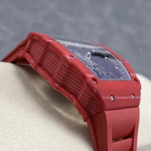 Reloj Mecánico Automático para Hombre 2026, Diseño de Moda, Fibra de Carbono Roja 35-02, Esfera de <span class=keywords><strong>Zafiro</strong></span> de Alta Calidad, Diseño Esqueleto - Product Image 4