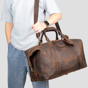 MARRANT 1133 borse da viaggio in pelle di cavallo pazzo fatte a mano borse da viaggio grandi da uomo per weekend borsa da viaggio in vera pelle - Product Image 2