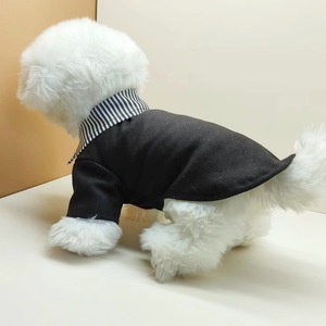 Traje para Perro, Conjunto de Primavera para Cachorro, Corbata de Moño Negra, Conjunto de Dos Piezas, Ropa para Perro, Camisa Elegante y Transpirable - Product Image 3
