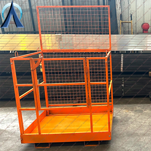 Mạ kẽm xe nâng nền tảng/xe nâng an toàn lồng hoạt động ổn định bền an toàn xe nâng người đàn ông an toàn lồng - Product Image 2