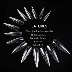Gelsky Nail Extension <strong>Supplier</strong> Stiletto Dual <strong>Form</strong> Thinner and Fitted Extension Nail <strong>Form</strong> Thin Dual <strong>Form</strong> - Product Image 6