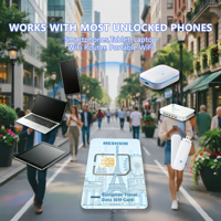 Carte SIM de données de voyage MESHSIM Europe 4G LTE Internet prépayé pour touristes de l'UE