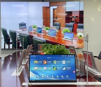 Sistema de videoconferencia LCD de elevación motorizada con micrófono de función de votación de traducción de control remoto para control remoto