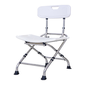 Stainless Steel Folding Bath <b>Chair</b> With Non Slip Surface Adjustable Height For <b>Elderly</b> Children Pregnant Women - Product Image 2