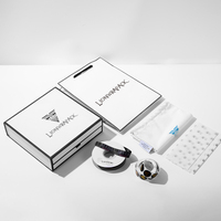 Ensemble de boîtes pliantes en carton d'emballage de couleur blanche avec logo personnalisé Boîte cadeau pliable magnétique plat rigide