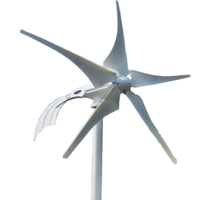 Turbine éolienne mini CE à faible vitesse du vent, haute efficacité, trois pales, 12V 24V 48V, 100w 200w 300v 400w 500w pour éclairage, caméra CCTV