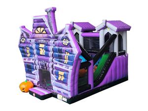 Casa embrujada grande de alta calidad con tobogán en el interior, casa de terror, <span class=keywords><strong>Castillo</strong></span> de ensueño, patio trasero personalizado para exteriores, decoración de Halloween - Product Image 3