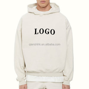 เสื้อมีฮู้ดโอเวอร์ไซส์ผ้าคอตตอนผ้าเกล็ดปลาขนาดใหญ่ของผู้ผลิต500Gsm มีน้ำหนักมาก - Product Image 4