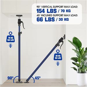 2 pièces Support télescopique en acier pour armoire, capacité 154 LB, 15-23 pouces, finition thermolaquée, verrouillage rapide, troisième <span class=keywords><strong>main</strong></span>, qualité industrielle/bricolage, OEM/ODM - Product Image 6