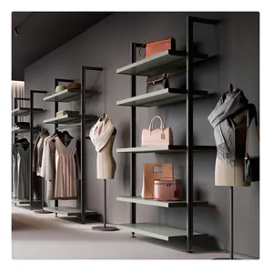 The most popular minimalist open wardrobe drawing custom design Low space saving walk-in closet