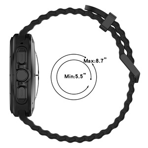 Nouveau <span class=keywords><strong>bracelet</strong></span> de montre en silicone respirant pour <span class=keywords><strong>Samsung</strong></span> Galaxy Watch 7 8 Ultra 47 mm, <span class=keywords><strong>bracelet</strong></span> de montre avec boucle, connecteur métallique - Product Image 4
