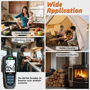 HEDAO RD700 Testeur de qualité de l'air professionnel, détecteur de monoxyde de carbone, analyseur de gaz CO de haute précision - Product Image 2