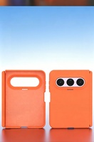 Pour Huawei Pura X Max, coque de protection anti-chute en silicone liquide à double charnière, écran pliable, couverture intégrale