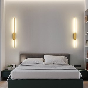 Modern Minimalist LED Linear <strong>Wall</strong> Lamp for Bedroom Corridor and Lighted Staircase Aluminum Body <strong>Bedside</strong> Decorative <strong>Wall</strong> <strong>Light</strong> - Product Image 4