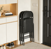 Chaise pliante de bureau confortable pour la maison, idéale pour les longues sessions, parfaite pour les événements et banquets.