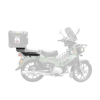 Pièces et accessoires de moto de gamme complète, pare-brise en acier à haute teneur en carbone, porte-bagages avant et latéral pour Cross Cub110