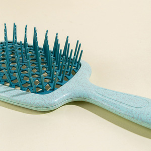 Wanmei Scalp Massage Comb Wheat Straw Hollow Out 20cm Plus For Women Long <b>Curly</b> Hair Home Use Anti Hair Loss - Product Image 3