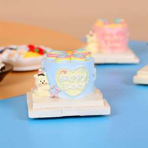 ของตกแต่งอาหารน้ำชายามบ่ายแบบ 3 มิติ สุดสร้างสรรค์ น่ารัก ทำจากเรซิ่น รูปเค้กจำลอง ตกแต่งบ้าน รูปทรงทันสมัย เป็นมิตรกับสิ่งแวดล้อม ใช้ตกแต่งตู้เย็นได้ - Product Image 4