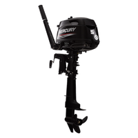 Nuevo Motor Fuera de Borda Mercury Original Mercruiser Marino de 4 Tiempos y 5 HP de Gasolina con Eje Flexible para Barco