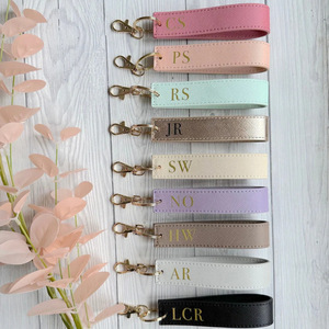 Cross-border spot PU leather key pendant, <b>couple</b> engraving car key <b>ring</b>, personalized laser key <b>ring</b> - Product Image 2