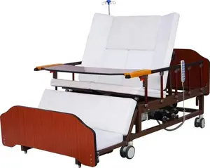 वृद्ध लोगों के लिए इलेक्ट्रिक बुजुर्ग नर्सिंग बिस्तर, स्वचालित शौचालय के साथ अस्पताल का बिस्तर