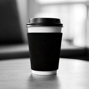 Manchon en néoprène de 12 oz pour tasses à café chaudes ou froides, idéal pour le thé, le café, l'eau, le chocolat chaud – Parfait pour la maison, les cafés et les magasins - Product Image 1