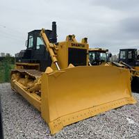 Bulldozer Shantui SD32 d'occasion, moteur Cummins 320 CV, capacité de la benne de 10 m³, pelle sur chenilles d'origine, bon état, poids lourd