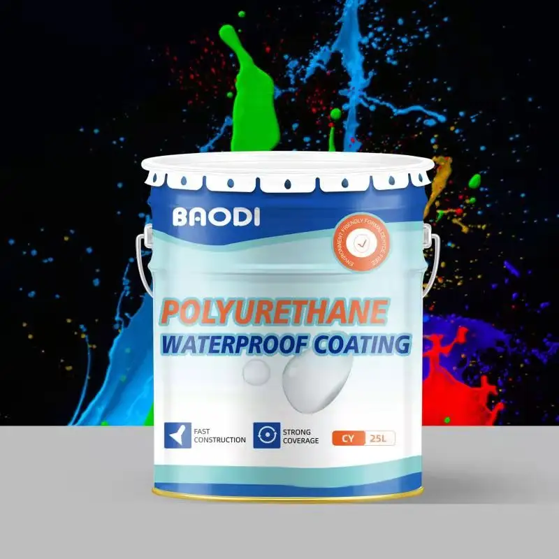 Polyurethane water based Liquid rubber waterproof coating for Roof waterproof membrane price