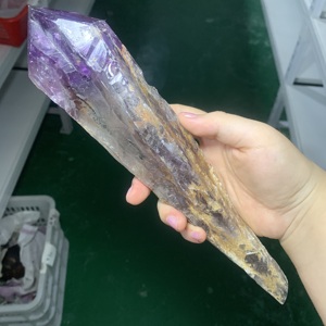แท่งคริสตัลอเมทิสต์ธรรมชาติสำหรับตกแต่ง ทำมือ ใช้เป็นที่จับประตู หินบำบัด หินควอตซ์ สำหรับงาน DIY วิคคา รีกิ ขายส่ง - Product Image 4