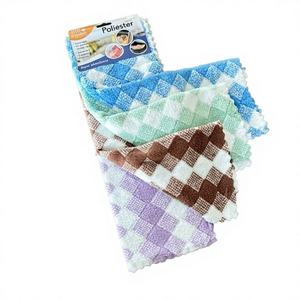 CASAMAX WL AT-6736 Lot de 4 chiffons de nettoyage absorbants en polyester - 30x40cm - Product Image 1