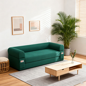 <b>Folding</b> Reclining <b>Sofa</b> Bed Queen 4-in-1 Convertible Futon Sleeper Chair Boucle Hotel Apartment Villa Living Room Bedroom - Product Image 1