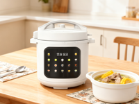 Autocuiseur Électrique de Luxe en Acier Inoxydable de Haute Qualité avec Couvercle à Clip, pour Usage Hôtelier et Plus Encore – Vente en Gros