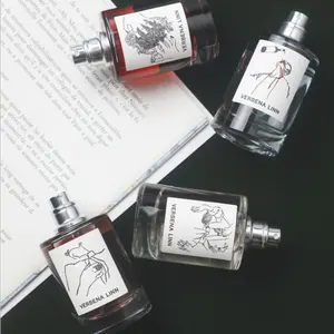 perfume botella linda Suppliers-Botellas de perfume vacías, redondas, rellenables, personalizadas, 50ml
