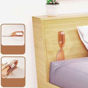 แผ่นพับผ้าพลาสติกสีดำ รูปทรงเอียงตามหลักสรีรศาสตร์ ช่วยในการทำเตียง เปลี่ยนผ้าปูที่นอน บรรเทาอาการปวดหลัง อุปกรณ์ช่วยย้ายเตียง - Product Image 3