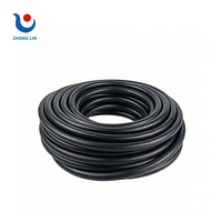 Tuyau d'admission d'air flexible tressé en EPDM haute résistance pour automobile, noir, lisse, pour ligne d'huile/essence moteur, à découper, 2-4 plis de paroi