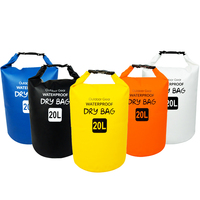 Sac étanche 2L 5L 10L 15L 20L pour la randonnée et la natation 500D bâche en PVC imperméable pour l'océan
