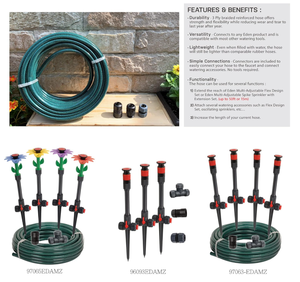 <span class=keywords><strong>Tuyau</strong></span> <span class=keywords><strong>d</strong></span>'<span class=keywords><strong>arrosage</strong></span> de jardin en PVC léger BSCI 15M/50FT, flexible toutes saisons avec raccords anti-fuite pour le nettoyage, l'<span class=keywords><strong>arrosage</strong></span> et le lavage de voiture - Product Image 3