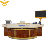 YH Table de poker Baccarat de haute qualité Jeu de poker ovale de luxe de qualité supérieure pour le divertissement au casino