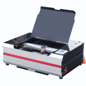 Nuovissimo Design, piccola macchina per incisione Laser da tavolo CO2 con raffreddamento ad acqua incorporato, 40W 50W, prezzo più basso - Product Image 1