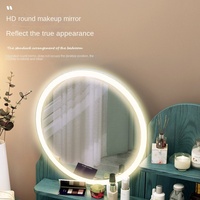 La table de maquillage la plus populaire dans les usines chinoises, Table de maquillage et de coiffeuse moderne, Coiffeuse avec miroir LED