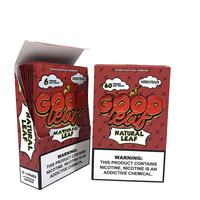 Boîte en carton ondulé kraft recyclé auto-érectible personnalisée avec impression quadricolore et ruban pour tabac