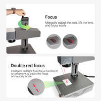 Machine de marquage laser MAX S4 20W en acier inoxydable, machine de gravure profonde 3D sur plaque métallique, machine laser à fibre avec rotatifs