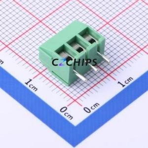 DG350-3.5-03P-14-00A(H) Screw Terminal Block Through hole Component (THT),P=3.5mm Connector 1x3P 3.5mm Green Through Hole - Product Image 1