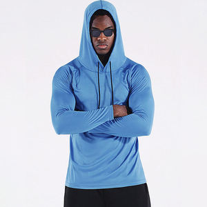 Camiseta de Pesca de Manga Larga para Hombre, Protección Solar, Sudadera con Capucha de Seda, Venta Caliente 2026 - Product Image 1