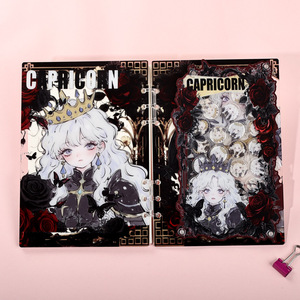 Carnet à feuilles mobiles en acrylique A7/A5, motif <span class=keywords><strong>Scorpion</strong></span> de dessin animé, pour journal créatif, style fille mignonne et créative - Product Image 4