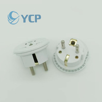 Adaptateur de voyage universel UE vers Royaume-Uni, prise multi-prises UE 2 broches 16A, pour Russie, France, Royaume-Uni