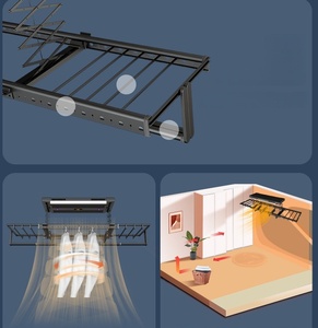 Drying remote control lifting balcony intelligent voice multifunctional telescopic electric drying rack - Product Image 4