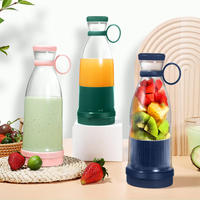 Elektrische fruitpers Blender Draagbare USB Draadloos opladen Wijnfles Juicer Cup voor citroen-sinaasappelsap Cup Smoothie Mixeur