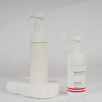 Flacon pompe mousse blanche pour cosmétiques, nettoyant visage, contenant en plastique pour mousse cosmétique 100ml 120ml