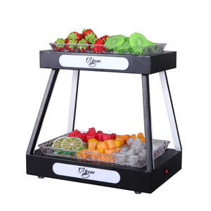 Support à fruits lumineux à LED à double niveau pour bar, KTV, usage intérieur, design moderne - Product Image 5